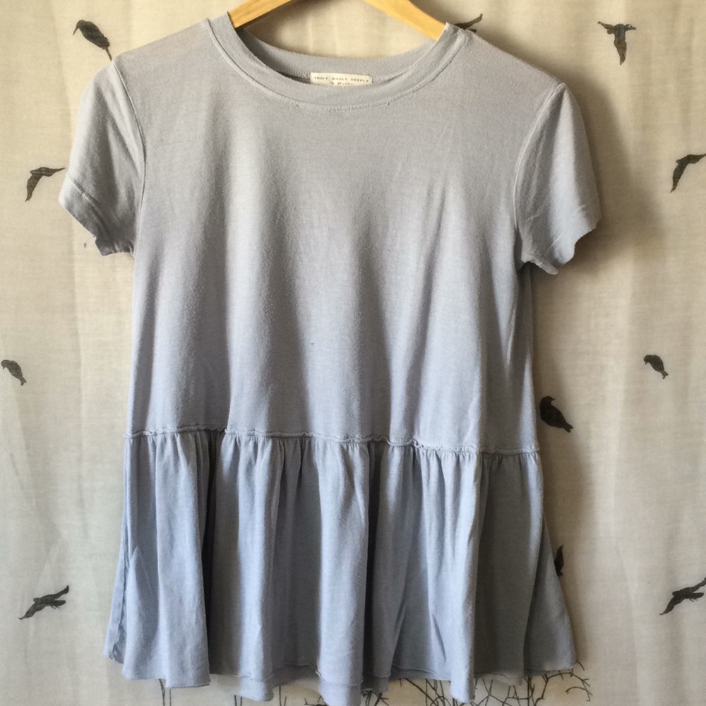 UO Soft Peplum Tee
